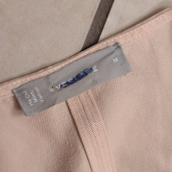 Everlane Tencel The Puff Sleeve Dress Cream Beige White Size M - Picture 4 of 12